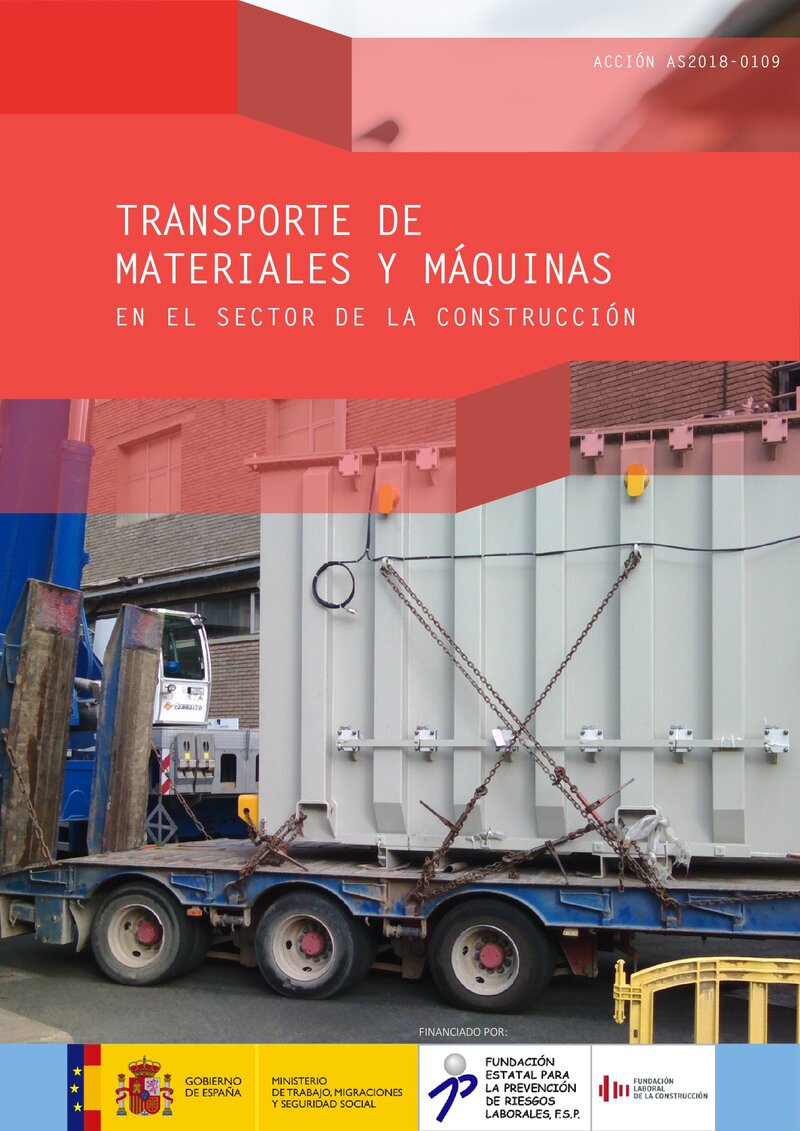 Transporte de materiales y máquinas en la construcción.