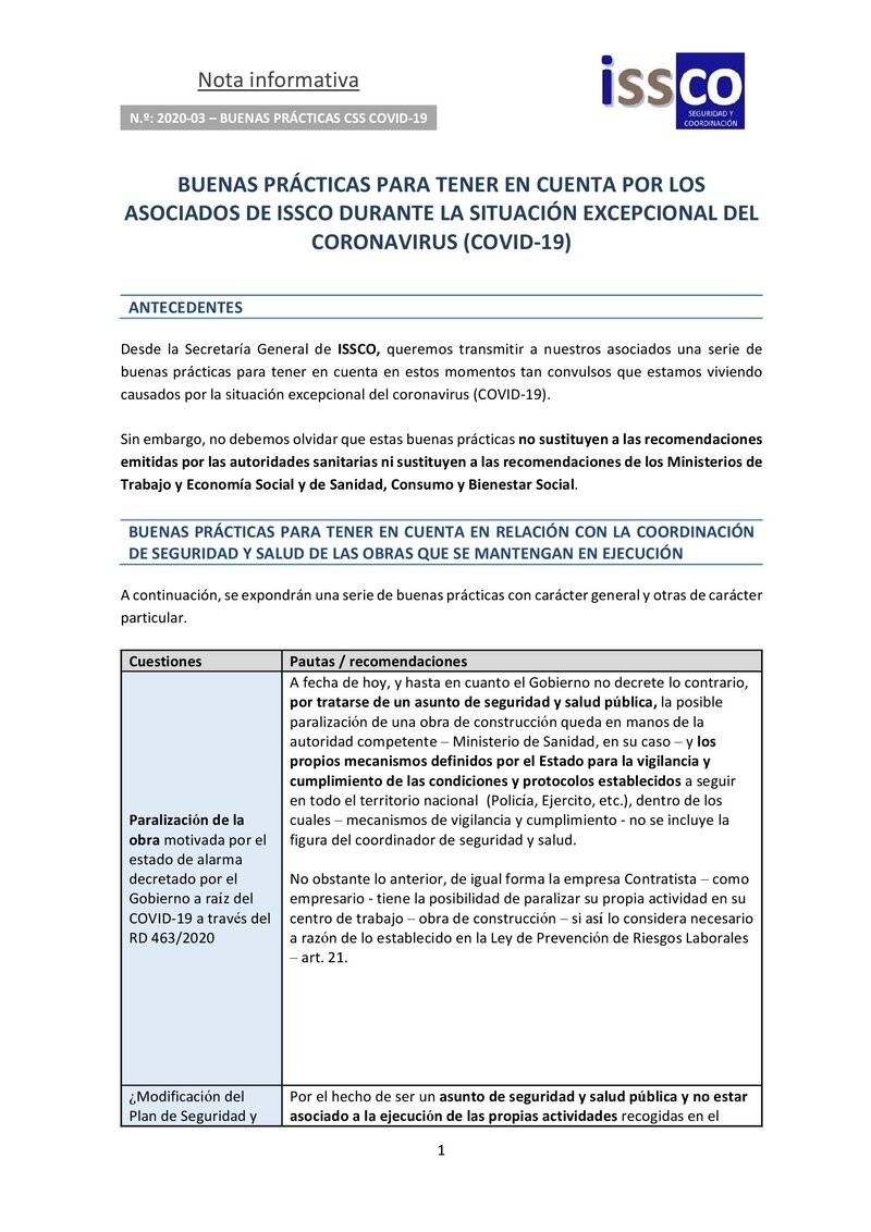 Buenas prácticas frente al coronavirus