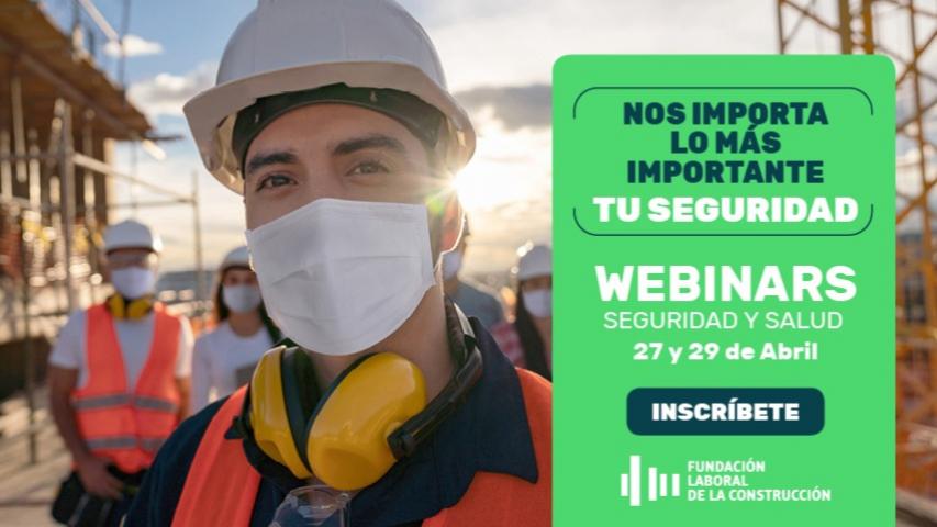 La Fundación Laboral te invita a dos webinars sobre prevención de riesgos con motivo del Día Mundial de la Seguridad y Salud en el Trabajo