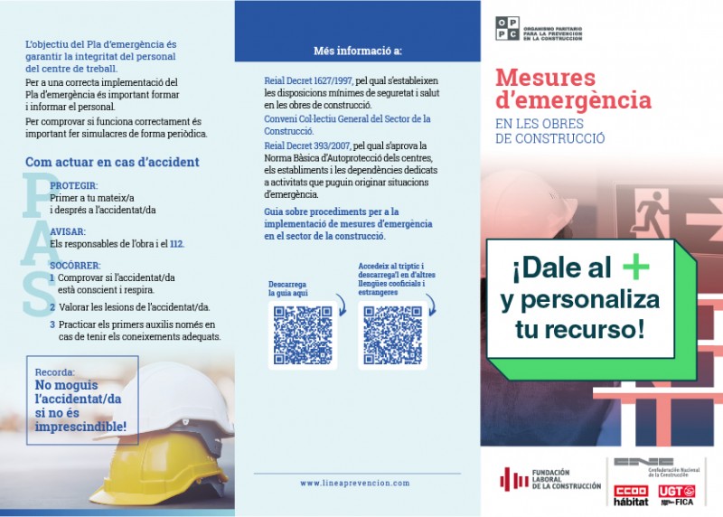Medidas de emergencia en obras de construcción (catalán)