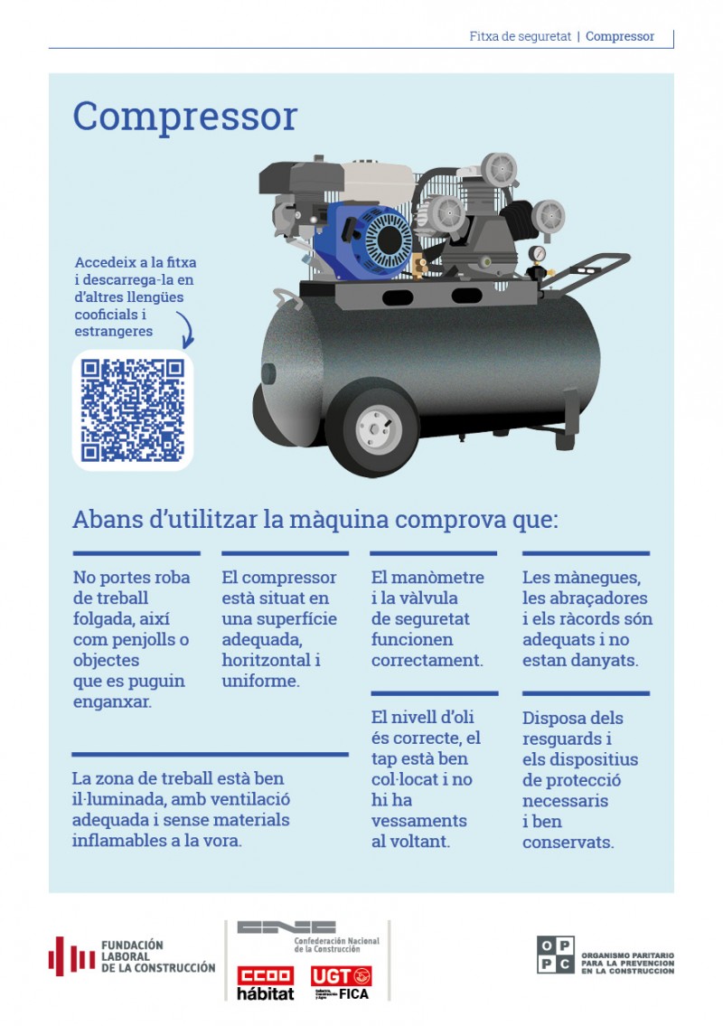 Normas de seguridad del compresor (catalán)