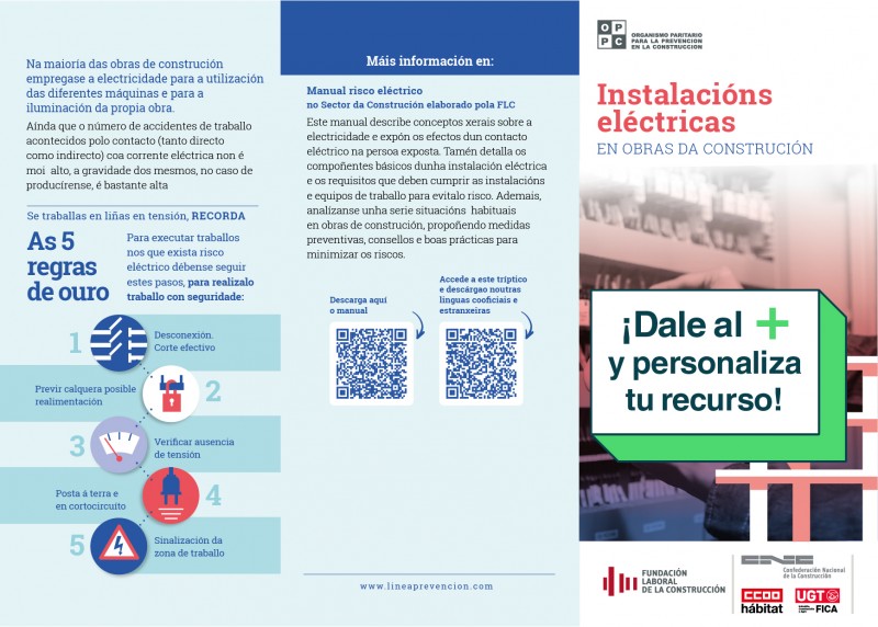 Riesgo eléctrico en obras de construcción (gallego)