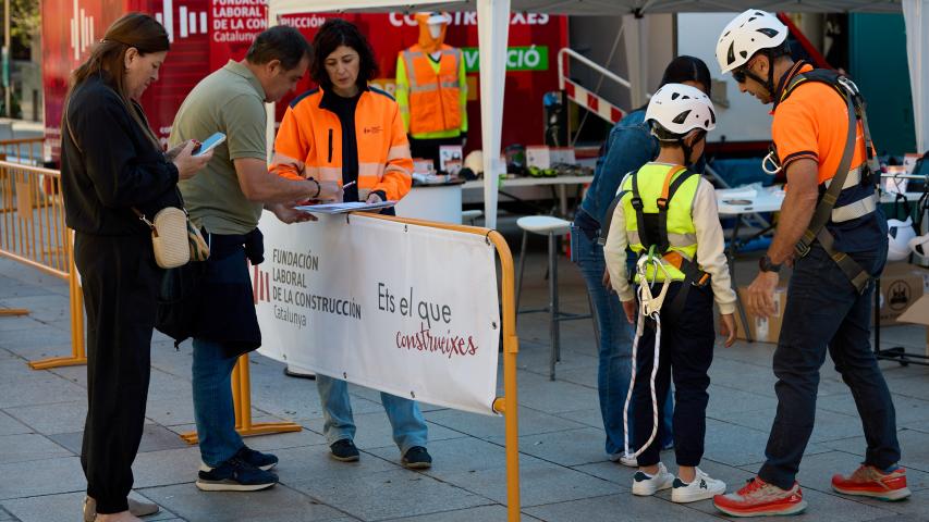 La Fundación Laboral de Cataluña promueve la seguridad con una actividad dentro de 