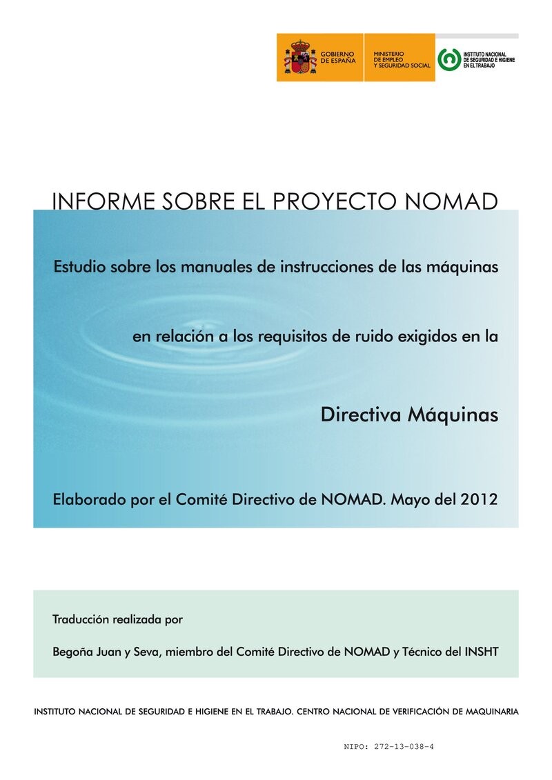 Informe sobre el Proyecto NOMAD (ruido de las máquinas).