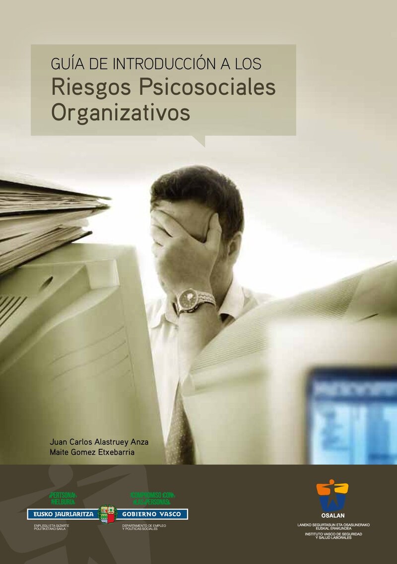Guía de introducción a los riesgos psicosociales organizativos.